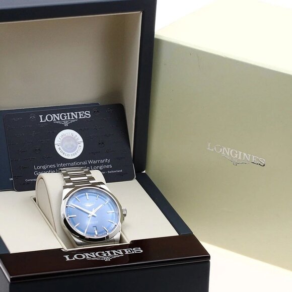 LONGINES Conquest 41mm L3.830.4 Date Navy Dial Automatic Men's Watch - Picture 3 of 12